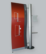 sisteme de afisaj titan line rollup roll up baner banner